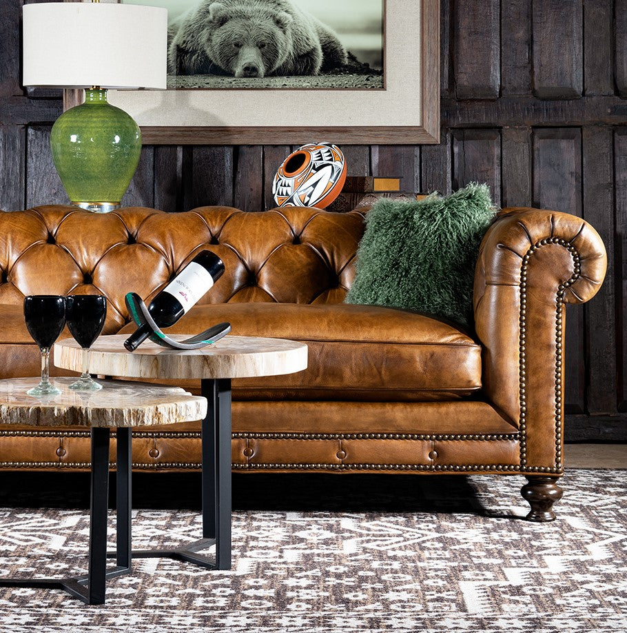 Classic Comfort - Chesterfield Leather Sofa