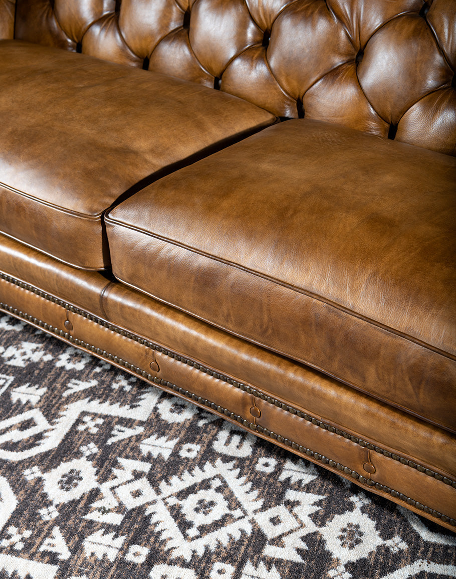 Classic Comfort - Chesterfield Leather Sofa