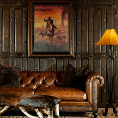 Hamburg Leather Chesterfield Sofa ( Dark Brown )