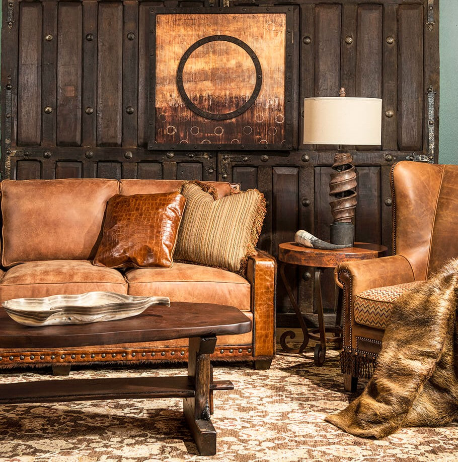 3 Seater Leather Sofa Bedroom & Living Room