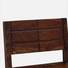 Sheesham Wood Bar Stools with Backs Provincial Teak Finish