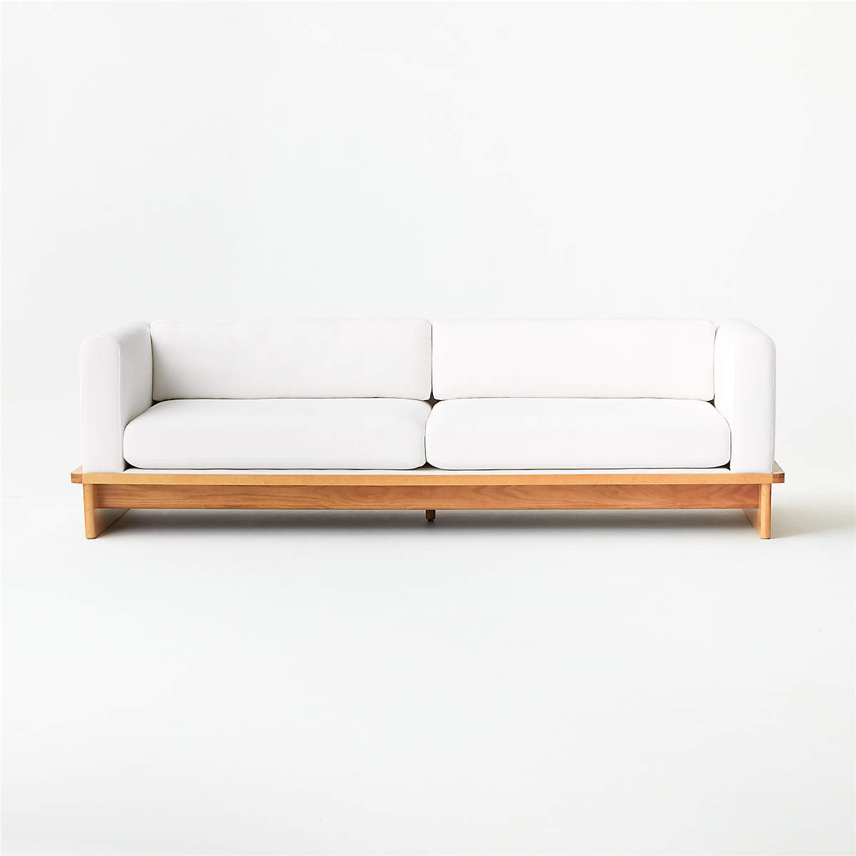 Modern White Fabric Sofa
