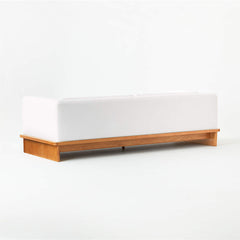 Modern White Fabric Sofa