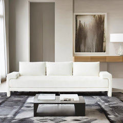 Modern Fabric White Sofa Living Room