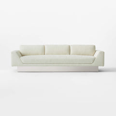 Milano Designer Cream Boucle Fabric -3 Seater Sofa