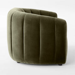 Modern Green Velvet 2 Seater Sofa