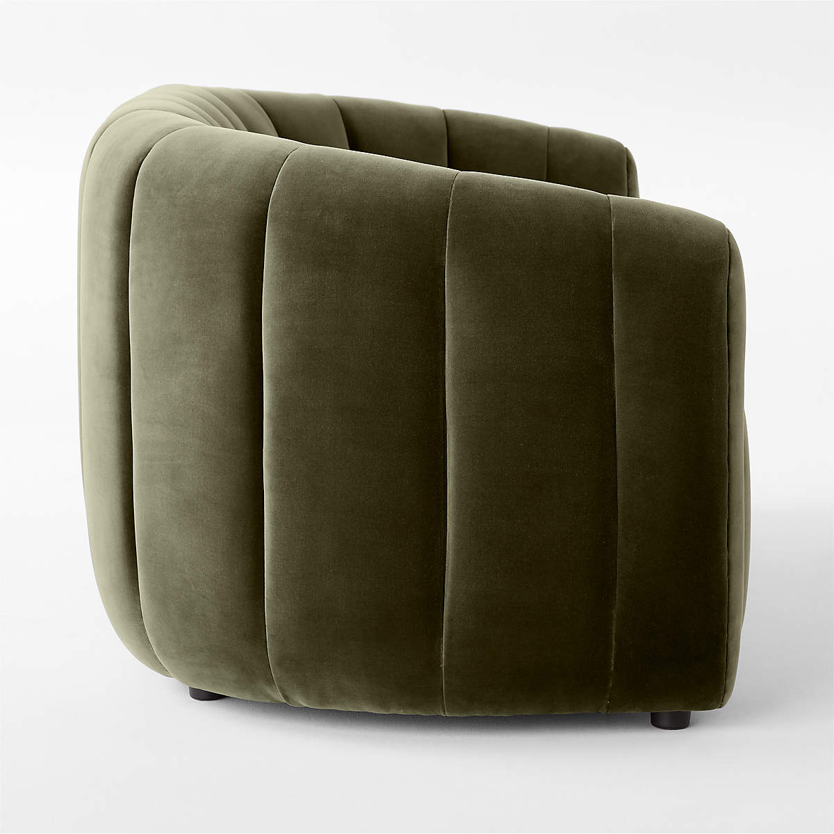 Modern Green Velvet 2 Seater Sofa