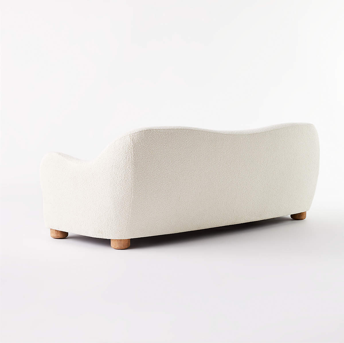Modern Teddy Cream Fabric Sofa - 3 Seater