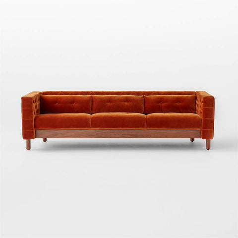 Modern Tufted Velvet Sofa