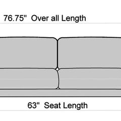 Living Room 3 Seater Sofa - Beige Colour