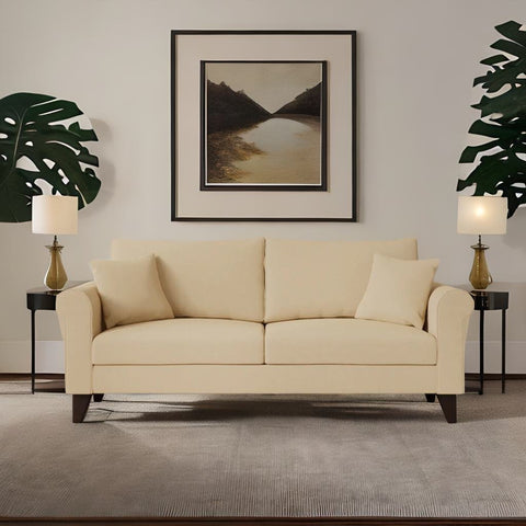 Living Room 3 Seater Sofa - Beige Colour