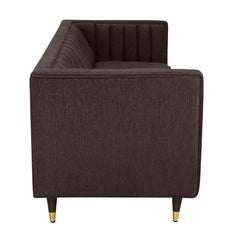 Modern 3 Seater Sofa In Chestnut Brown Colour