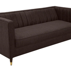 Modern 3 Seater Sofa In Chestnut Brown Colour
