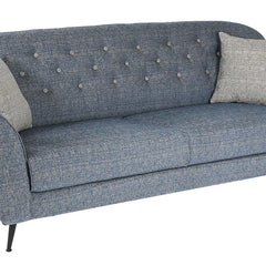 Modern Fabric 3 Seater Sofa In Blue Colour