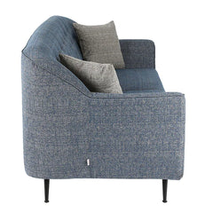 Modern Fabric 3 Seater Sofa In Blue Colour