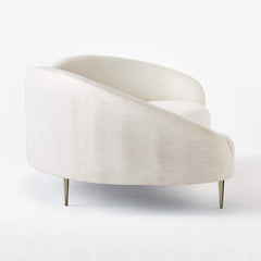 Modern White Performance Fabric Sofa