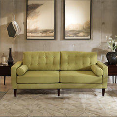 Modern 3 Seater Sofa In Olive Green Colour