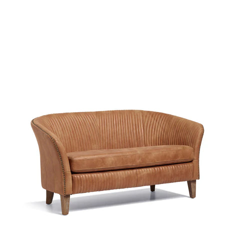 Brunei Vintage 2 Seater Leather Sofa