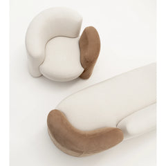 Hilton Luxury Velvet And Boucle Upholstery Sofa