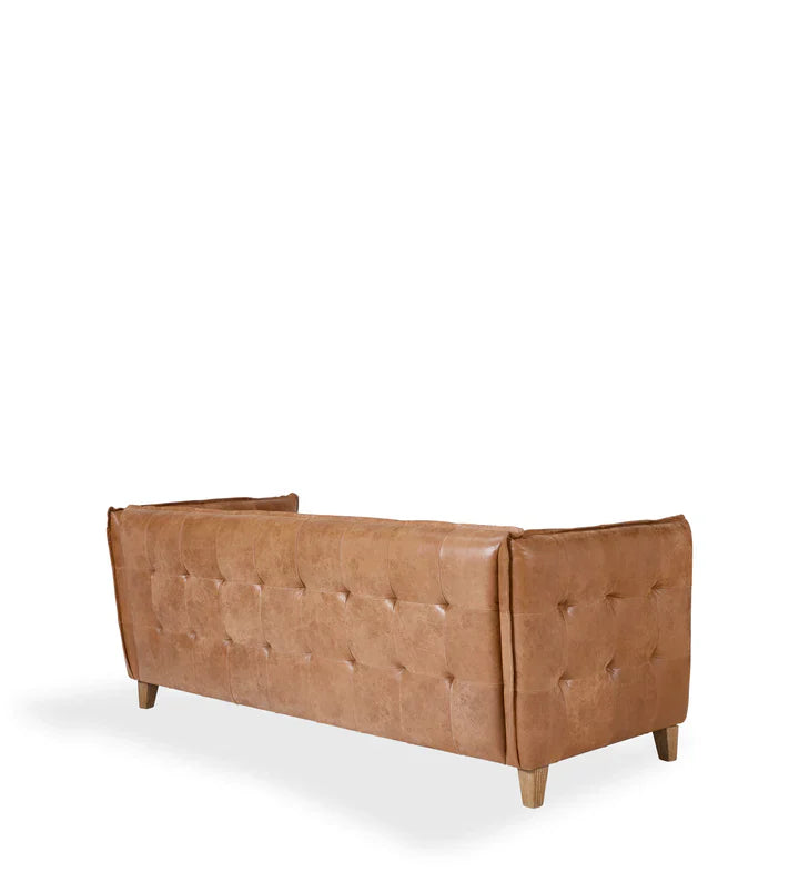 Hemel Leather Chesterfield 3- Seater Sofa