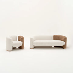 Hilton Luxury Velvet And Boucle Upholstery Sofa