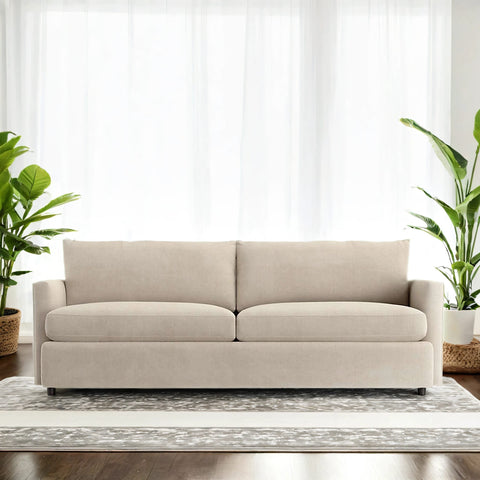 Modern Antalya Relaxed Fabric 3- Seater Sofa