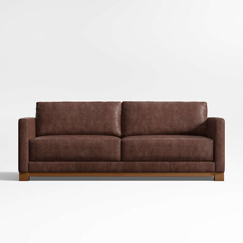 Antalya Modern Wood Frame 3- Seater Leather Sofa