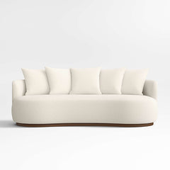 Snowflake Luxury 3- Seater Curvy Boucle Sofa