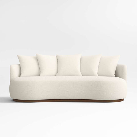 Snowflake Luxury 3- Seater Curvy Boucle Sofa