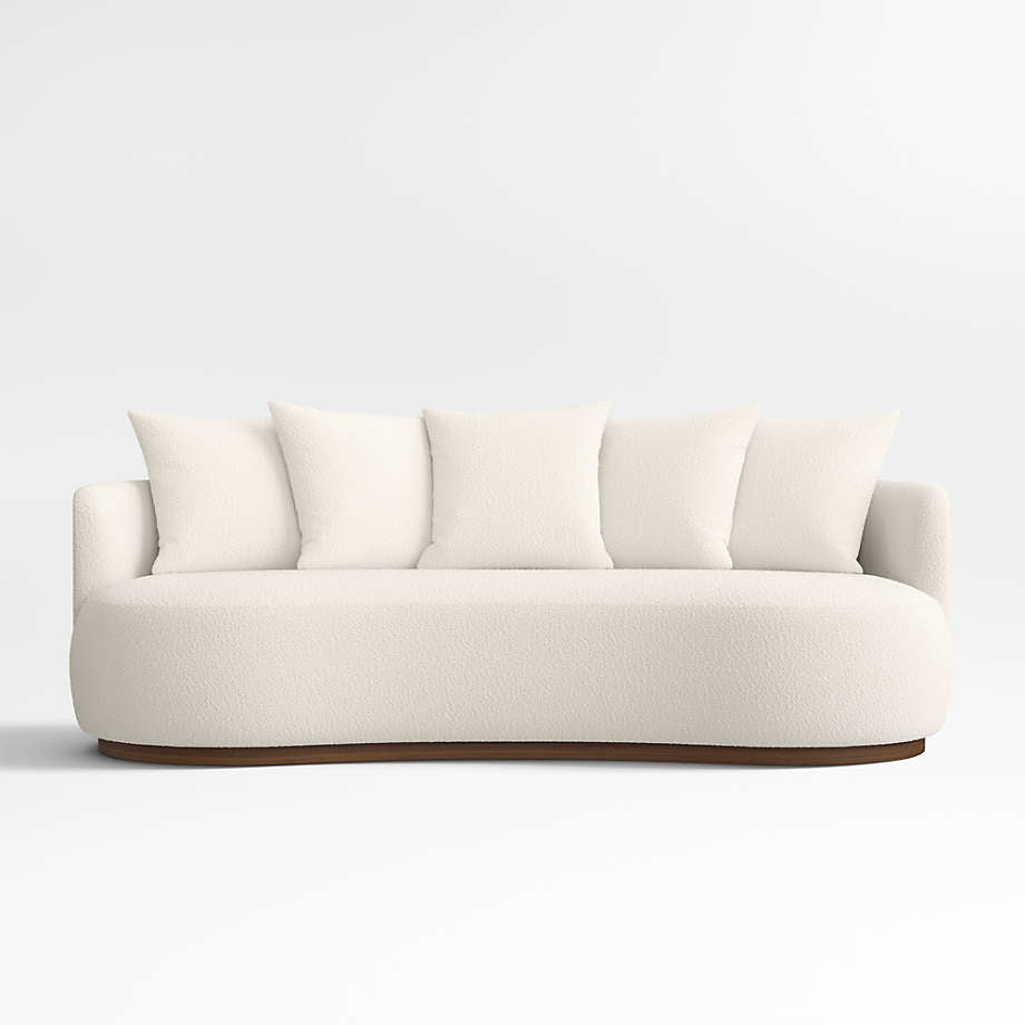 Snowflake Luxury 3- Seater Curvy Boucle Sofa