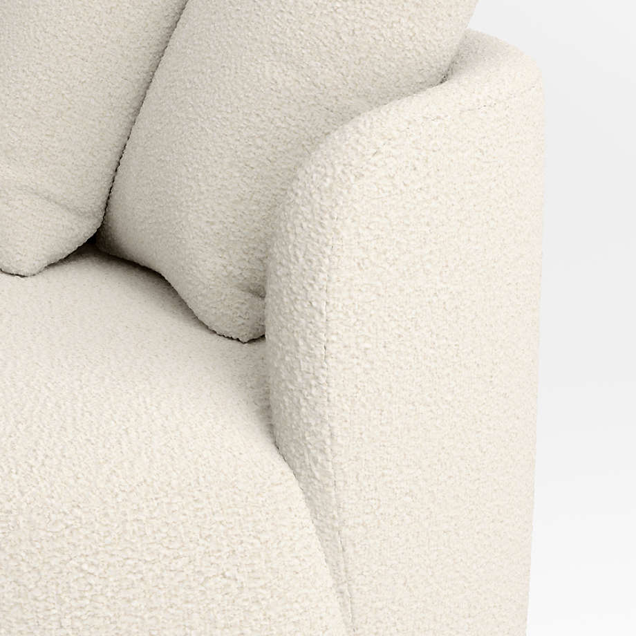 Snowflake Luxury 3- Seater Curvy Boucle Sofa