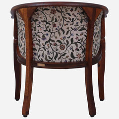 Classic Sheesham Wood Arm Chair In Multicolor & Honey Oak Finish