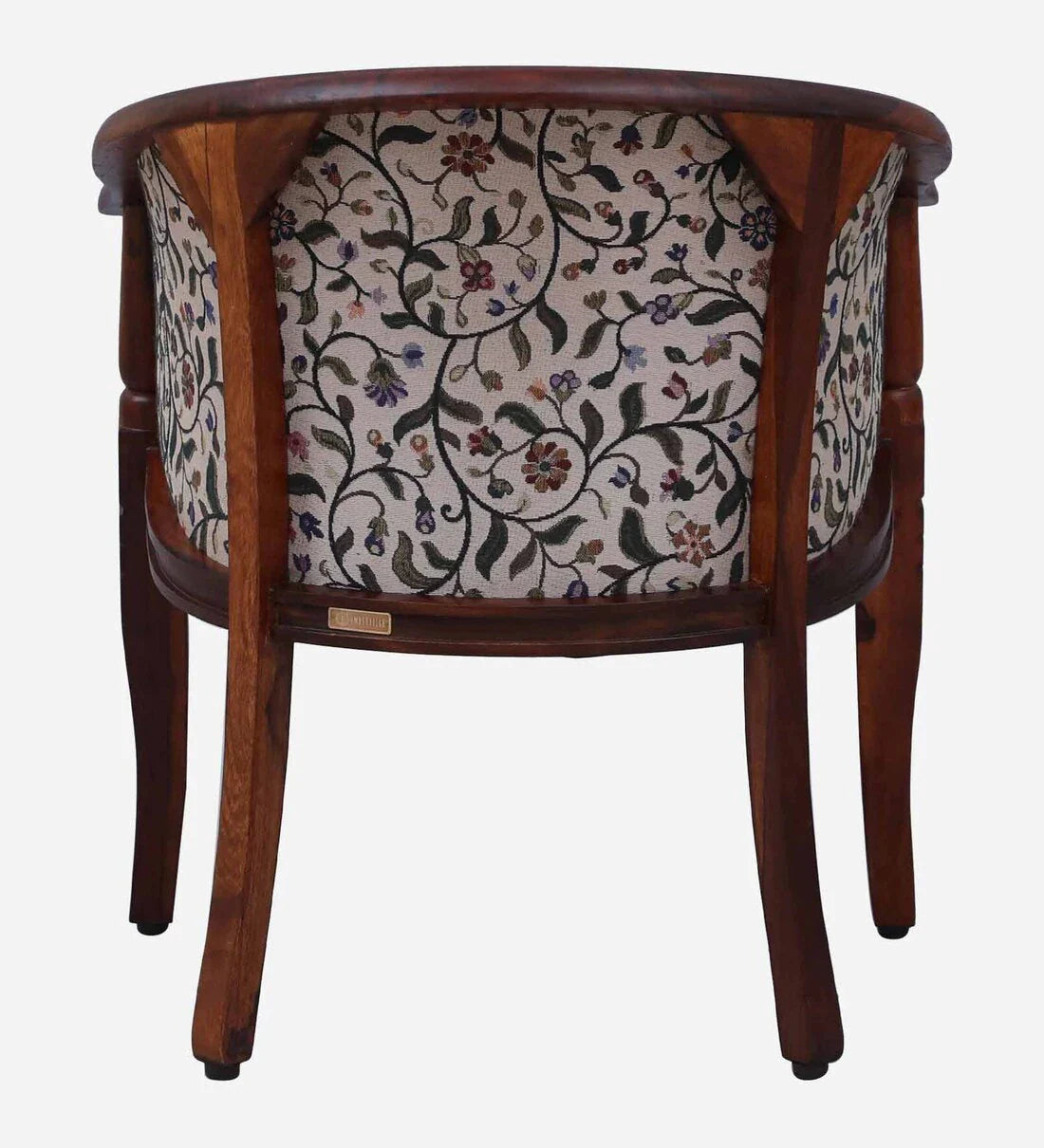 Classic Sheesham Wood Arm Chair In Multicolor & Honey Oak Finish