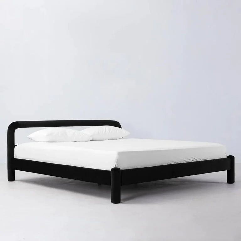 Hampton Designer Velvet Upholstered Bed - All sizes