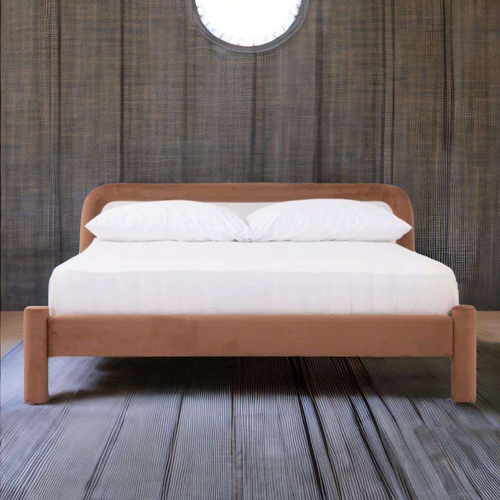 Hampton Designer Velvet Upholstered Bed - All sizes