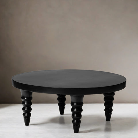 Adler Round Teak Wood Coffee Table