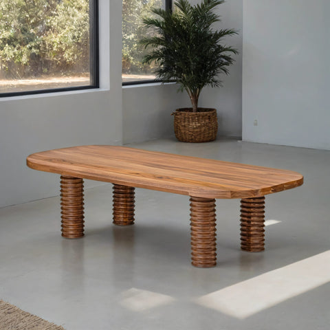 Ochre Teak Wood Coffee Table
