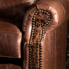 Kyiv Curved Leather Sofa