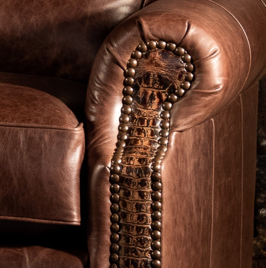 Kyiv Curved Leather Sofa