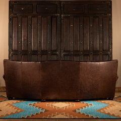 Kyiv Curved Leather Sofa