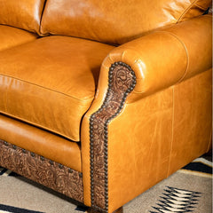 Lucerne Curved Leather Sofa