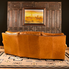Lucerne Curved Leather Sofa