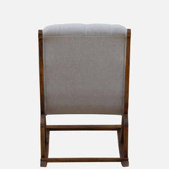 Modern Solid Wood Rocking Chair in Natural Finish