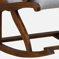 Modern Solid Wood Rocking Chair in Natural Finish