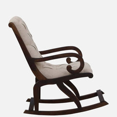 Classic Sheesham Wood Rocking Chair in Provincial Teak Finish