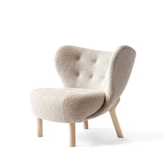 Modern Solid Wood Curved Lounge Chair