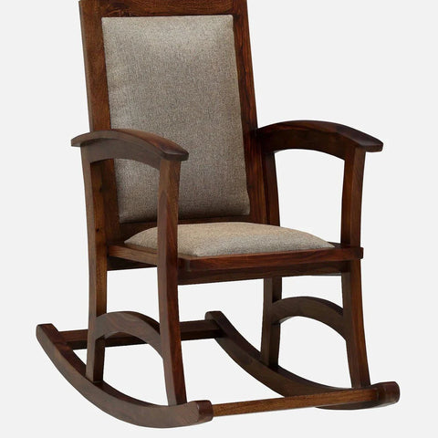 Classic Sheesham Wood Rocking Chair in Provincial Teak Finish