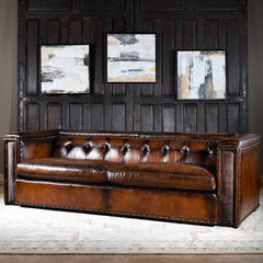 Trieste Architect Leather Sofa
