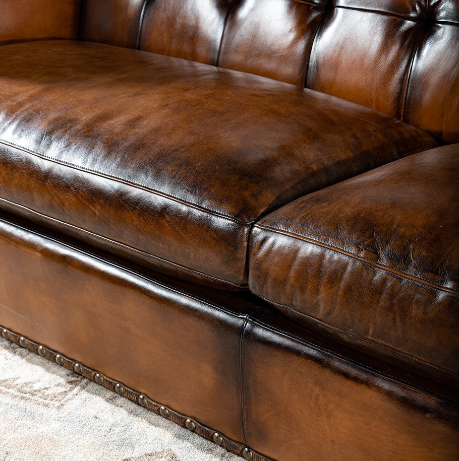 Trieste Architect Leather Sofa