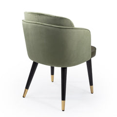 Classic Sheesham Wood & Velvet Arm Chair